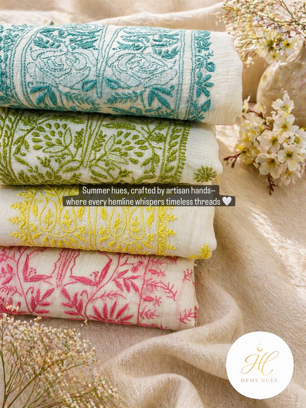 Chikankari Unstitched 2 pc set