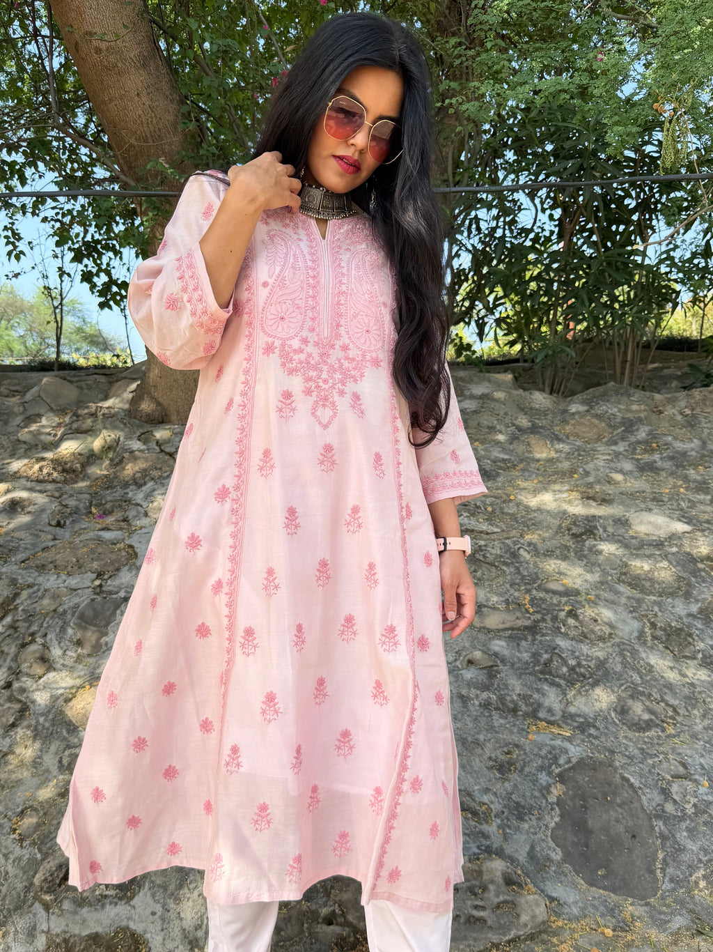 Noor-e-Zariah handcrafted Kurta