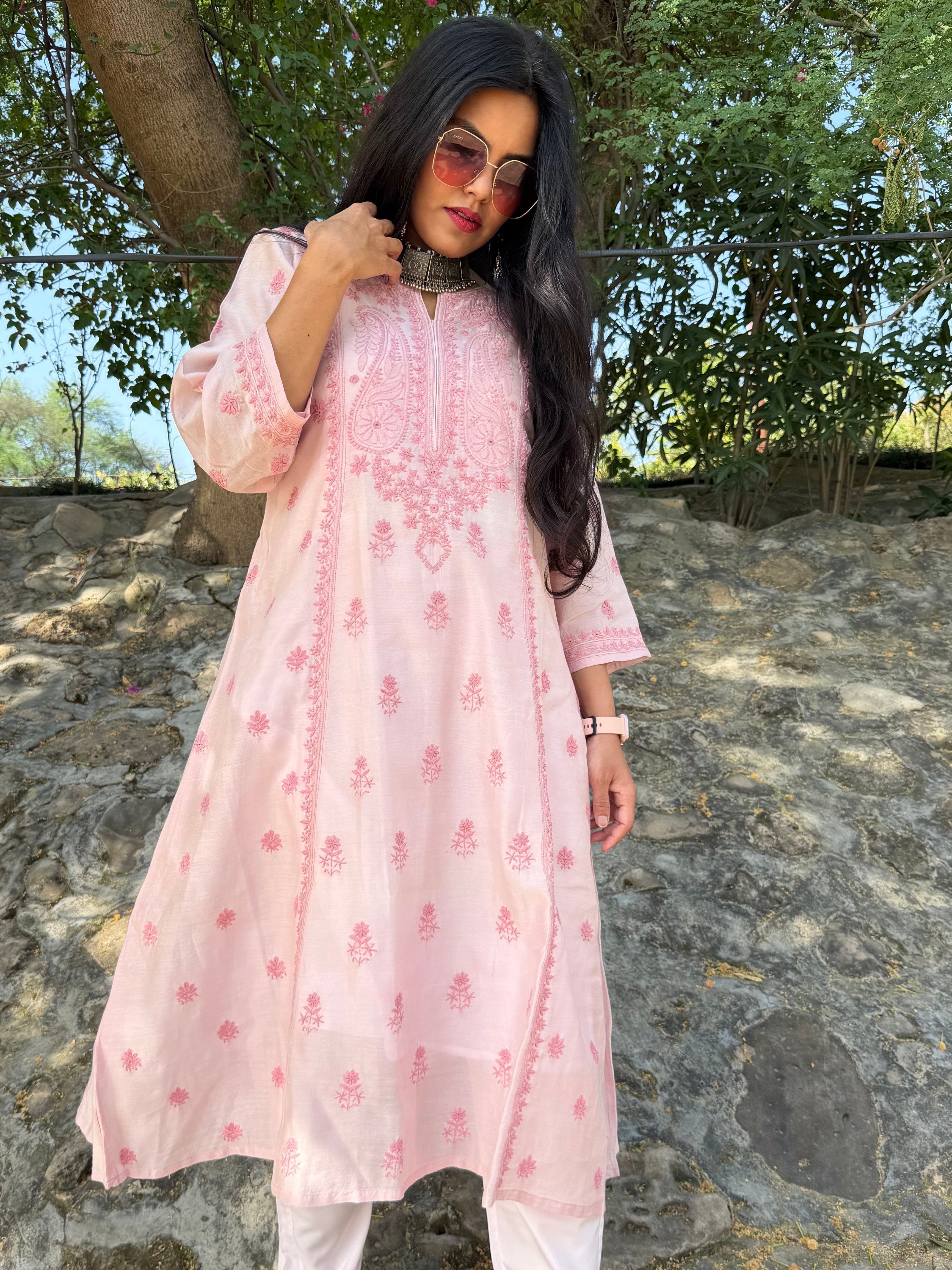 Noor-e-Zariah handcrafted Kurta