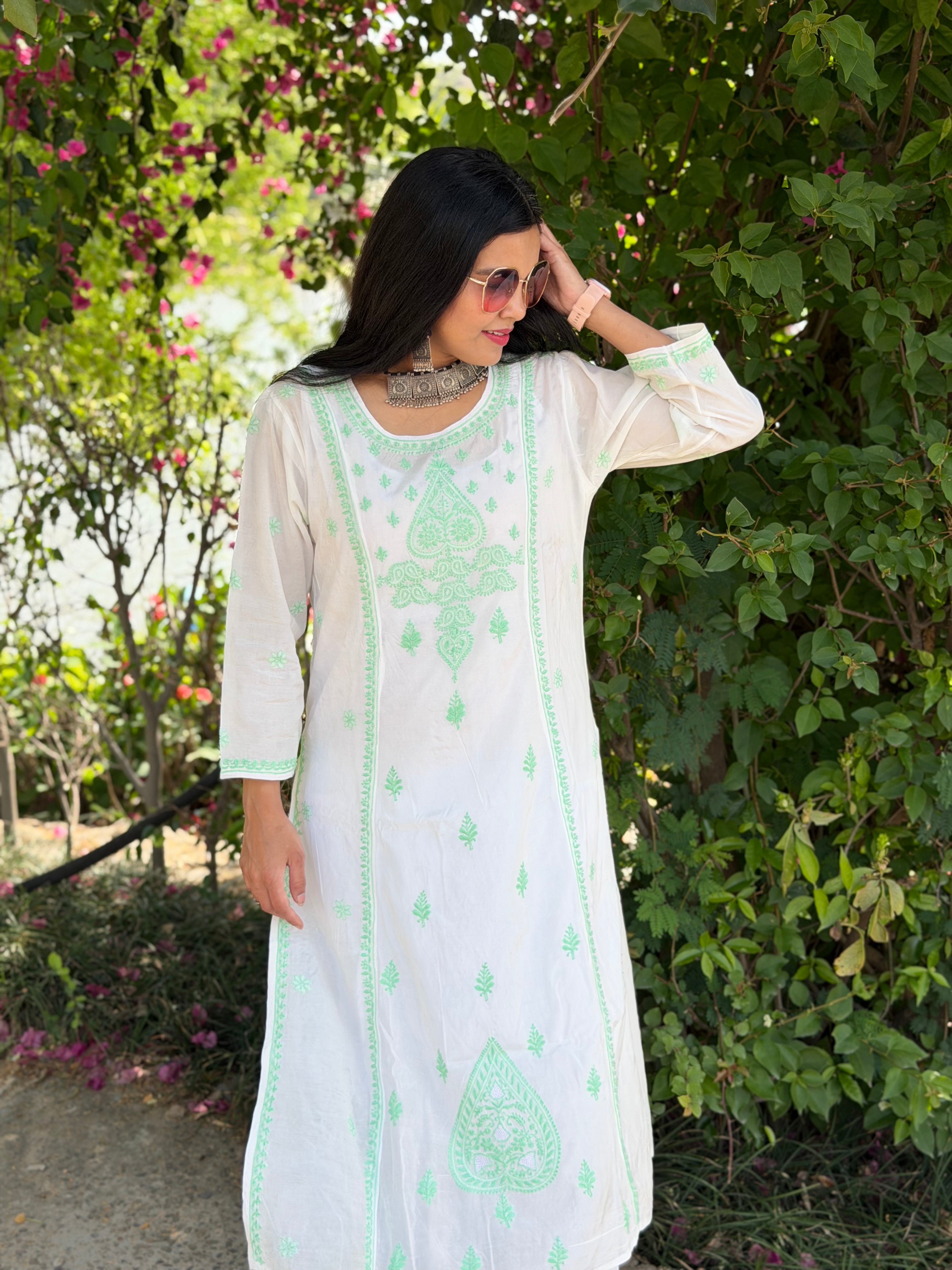 Shahida Cotton Silk Kurta