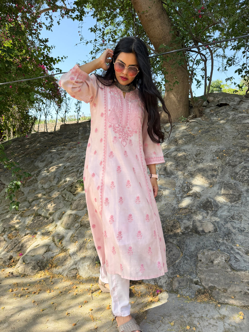Noor-e-Zariah handcrafted Kurta