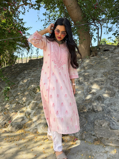 Noor-e-Zariah handcrafted Kurta