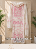 Chikankari Unstitched 2 pc set