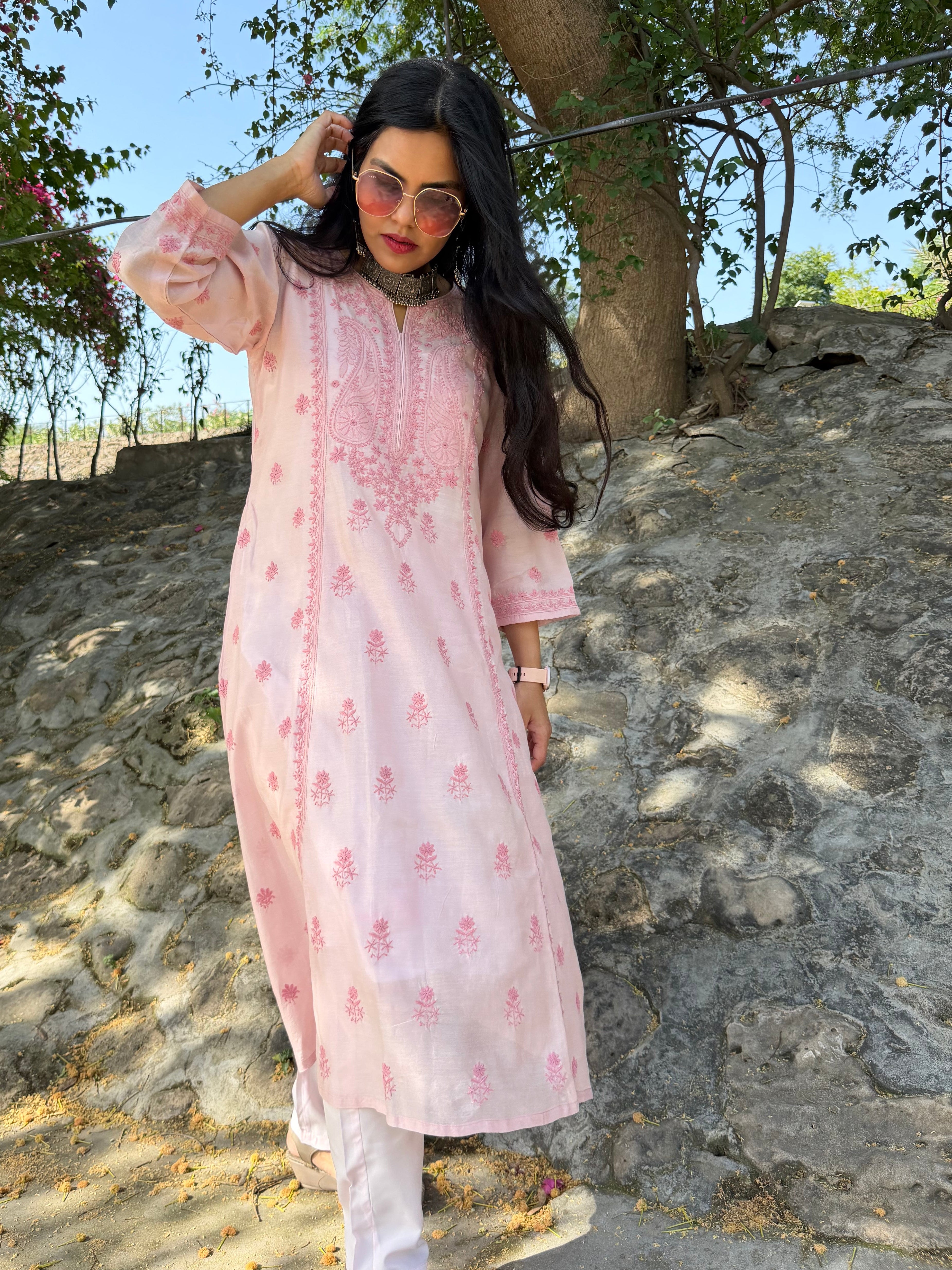 Noor-e-Zariah handcrafted Kurta