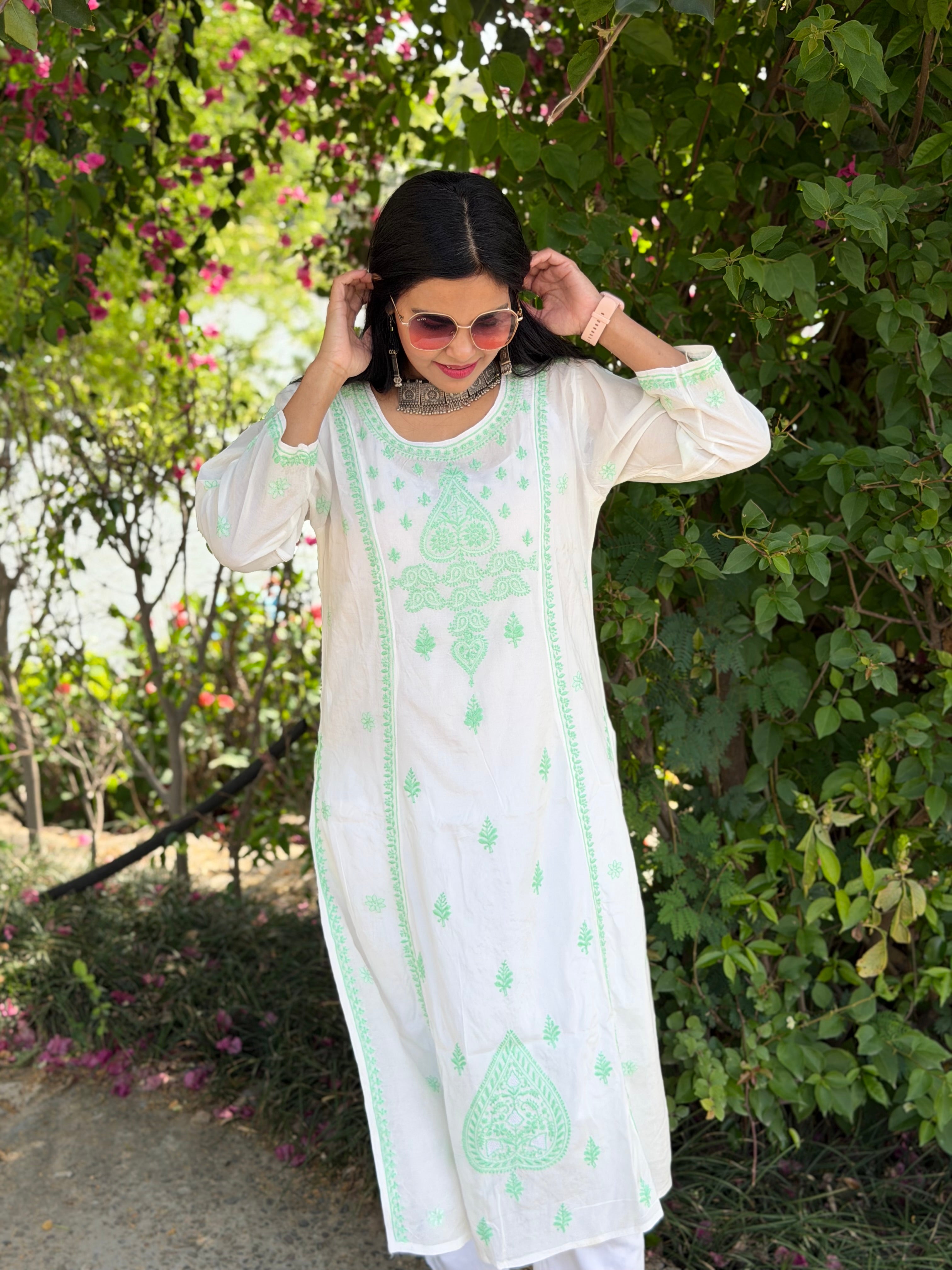Shahida Cotton Silk Kurta
