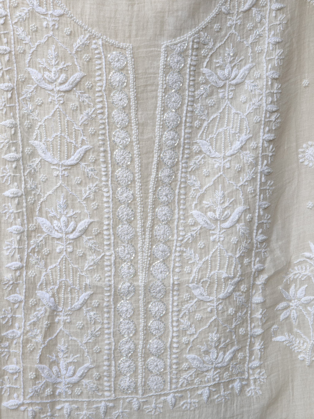 Chikankari Unstitched 3 pc set