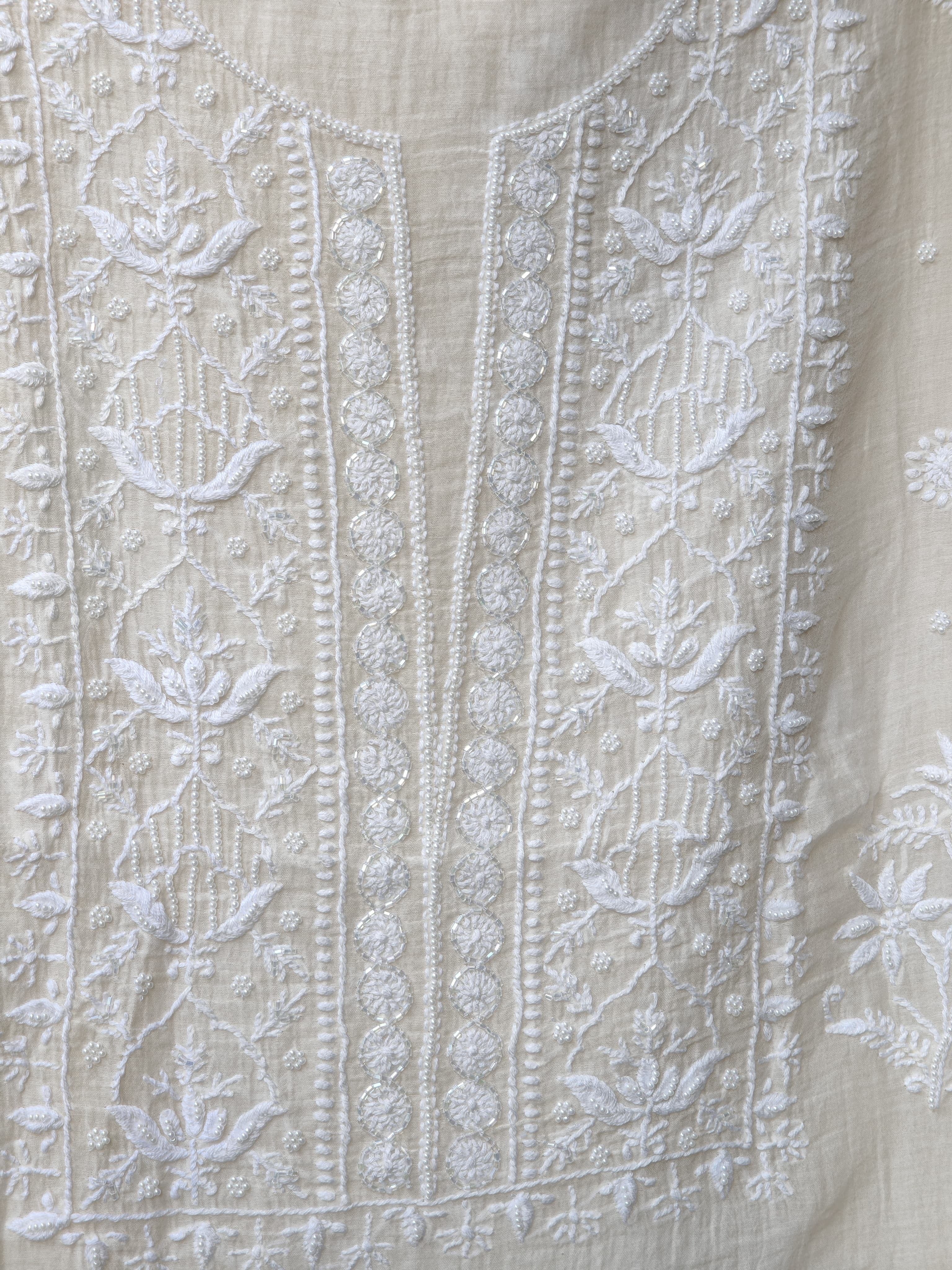 Chikankari Unstitched 3 pc set