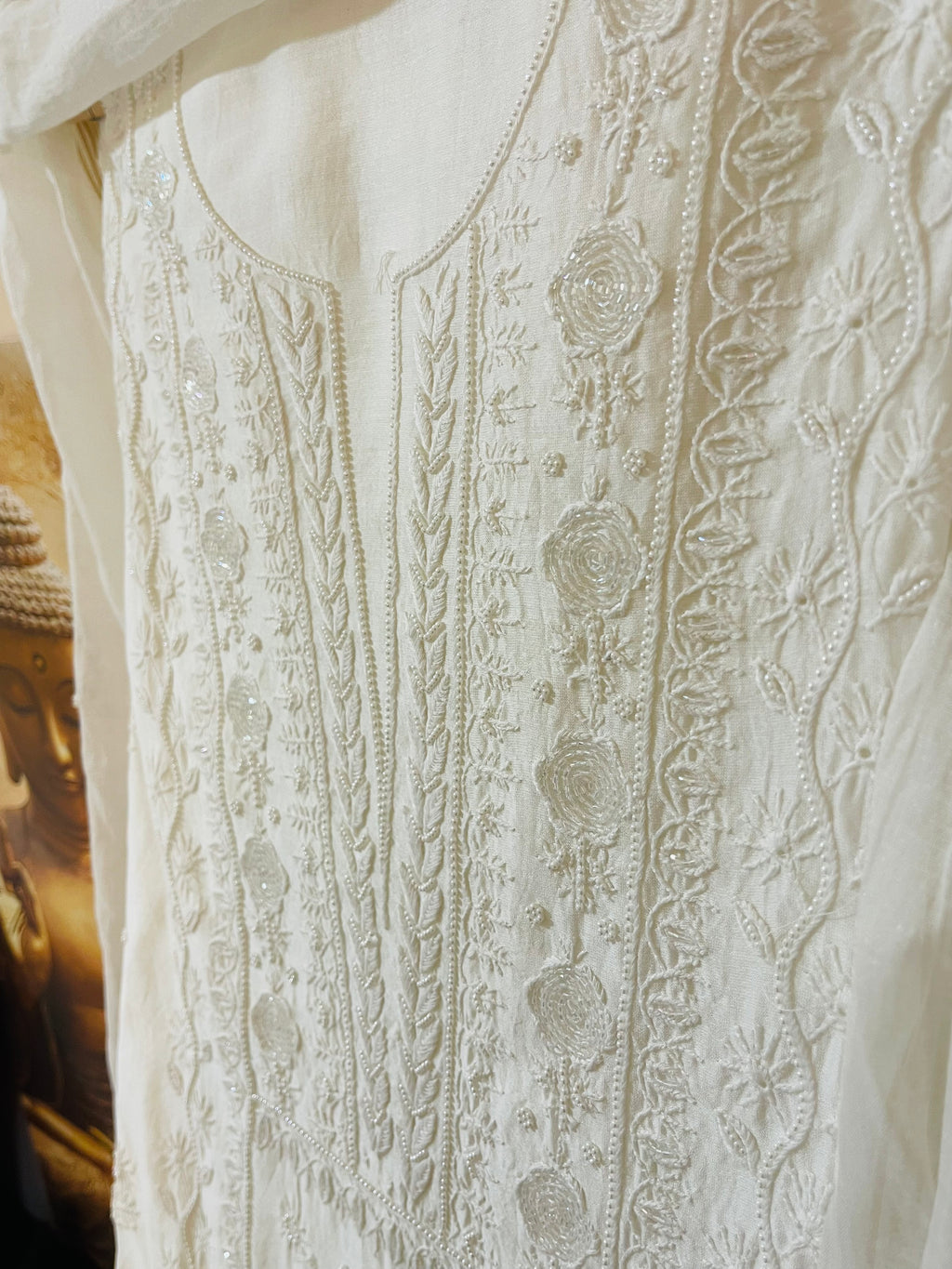 Chikankari Unstitched 3pc set