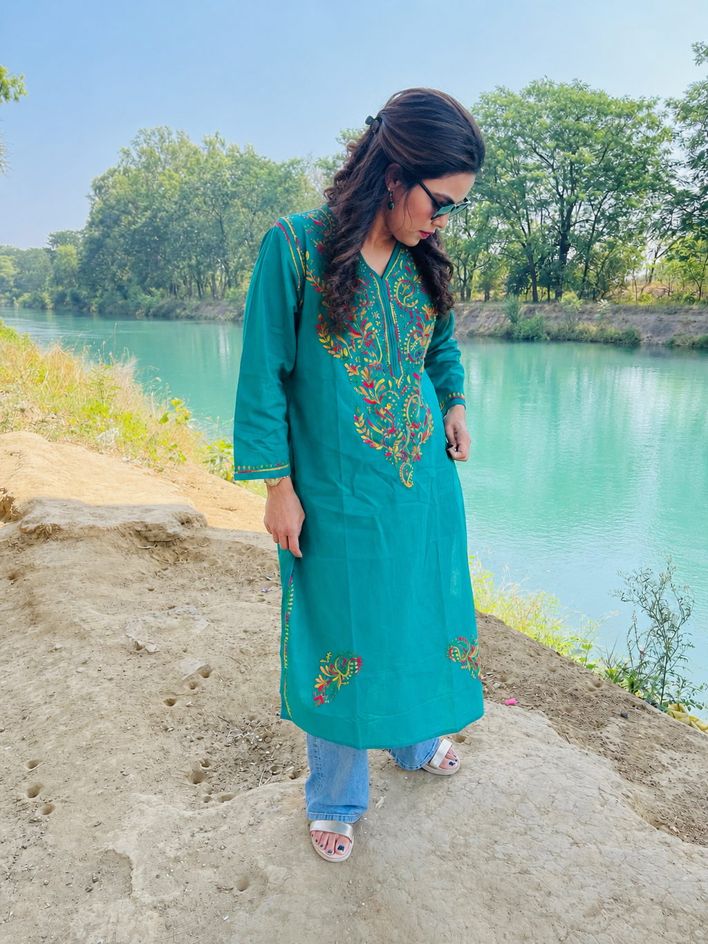 Chikankari Kurta on 100% Pure Cotton