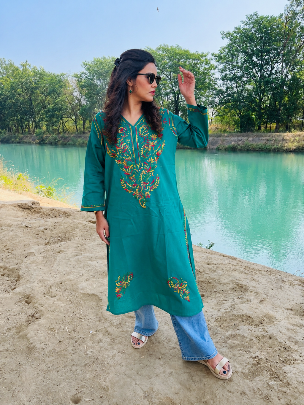 Chikankari Kurta on 100% Pure Cotton